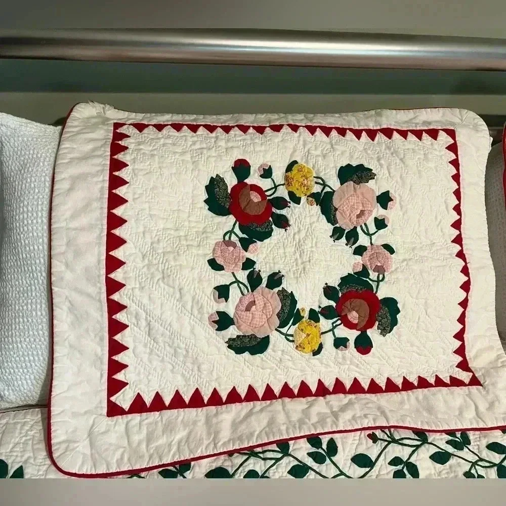 VTG-1992 Collector's Quilt “THE BIRD’S QUILT” Reproduction Quilt Sz 81.5X85.75”